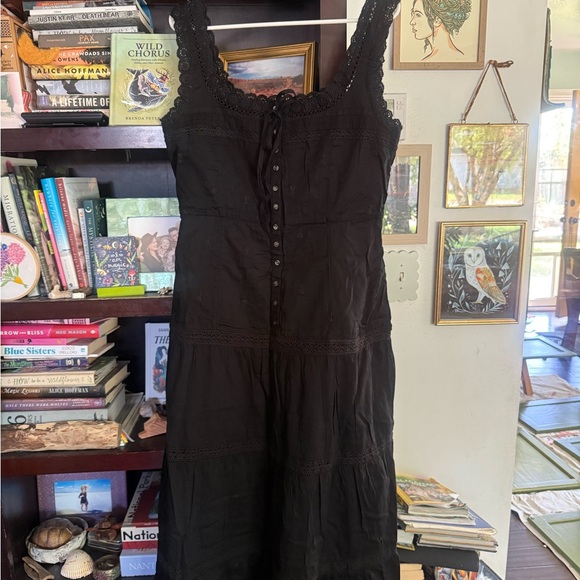 Gap Lace Trim Tiered Maxi Dress - Picture 2 of 5